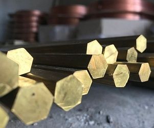 Латунный шестигранник ЛС58-2